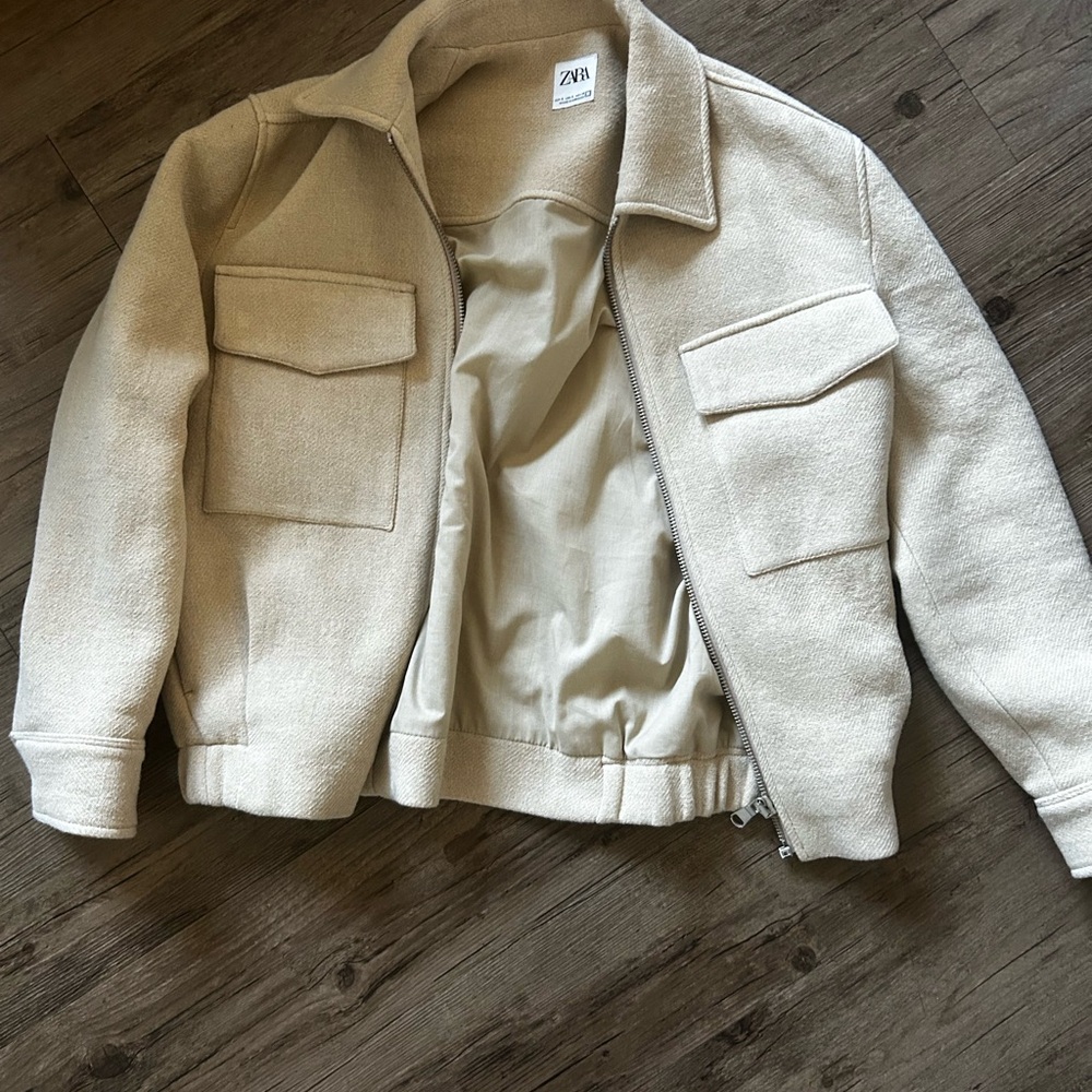 Zara Beige Casual Jacket